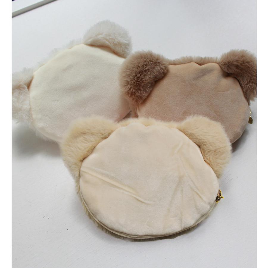 ネコポス配送）熊 カバー ポーチ 充電式カイロ用 ベアー ベージュ 電気