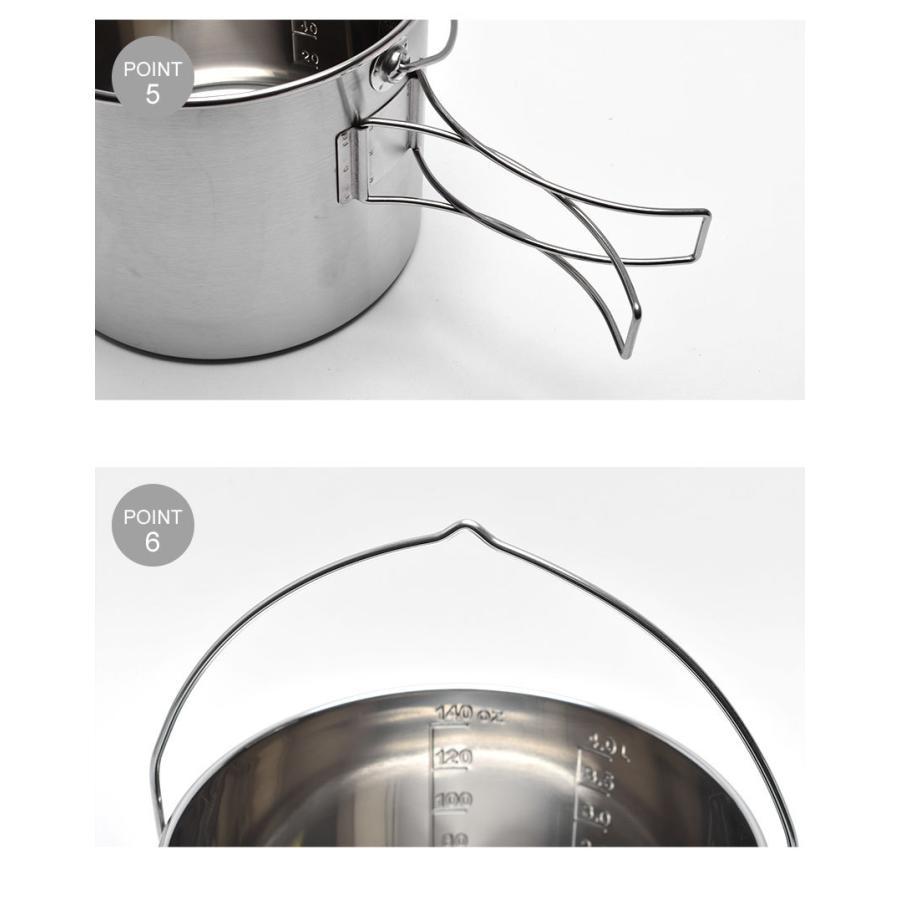 ソロストーブ 調理器具 ポット4000 SOLO STOVE POT4 シルバー 山 登山