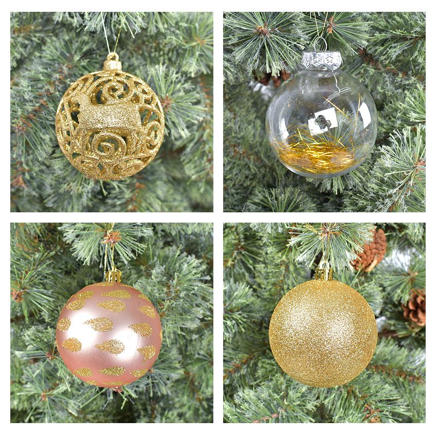 ツリー オーナメント ボール 8cm 12個セット XO2023-06 ゴールド 金