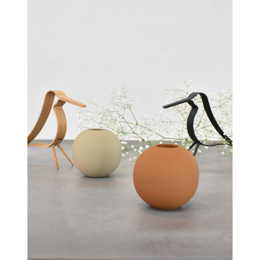 クーイー 花瓶 ボールベース 8cm COOEE HI-028-01 ブラック 黒