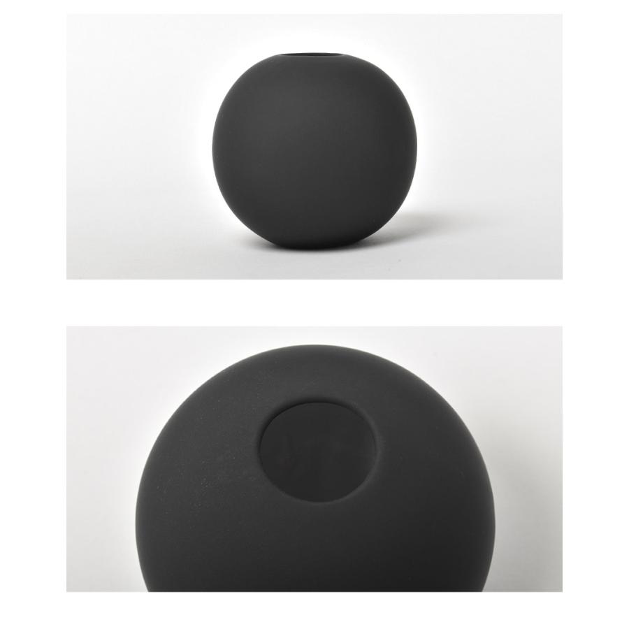 クーイー 花瓶 ボールベース 8cm COOEE HI-028-01 ブラック 黒