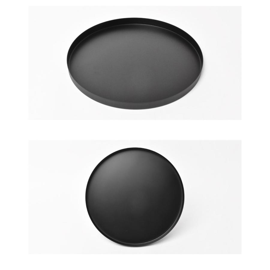 クーイー トレイ サークルトレー 300×20mm COOEE HI-012 黒 白