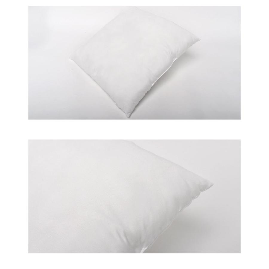 クッション GRK1250 ホワイト 白 45cm×45cm 無地 正方形 ふわふわ 中身