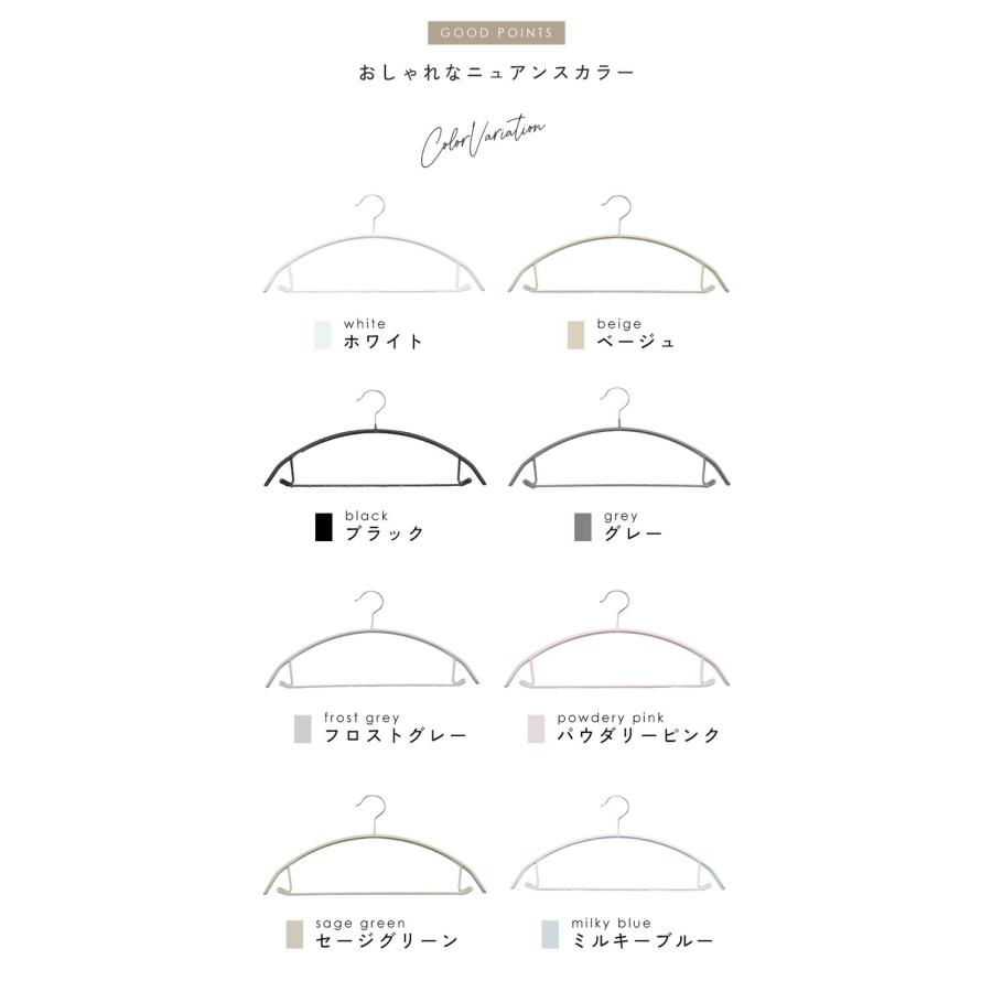 滑らないハンガー ハンガー バー付き 5本セット 跡がつかない すべら