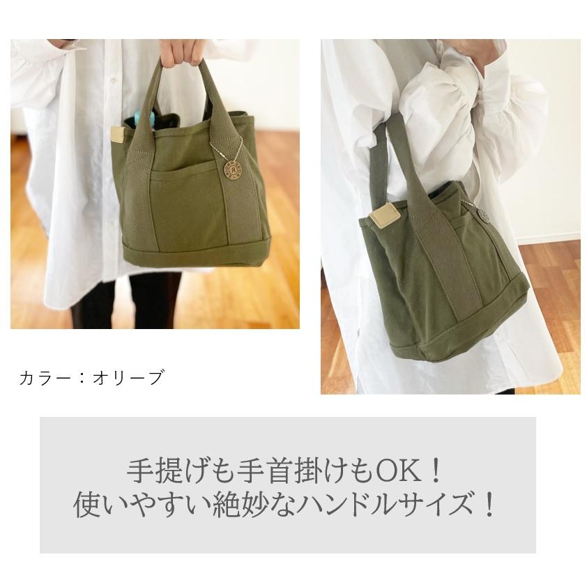 オリーブグリーン本革パズルフォールドミニトート 軽量収納便利