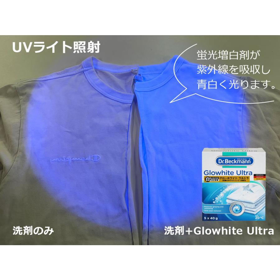 ドクター ベックマン グローホワイト ウルトラ 蛍光増白剤（酸素系漂白剤入り） 5包入り Dr. Beckmann  洗濯漂白剤 粉末 個包装 白物衣類 正規品 | Dr. Beckmann | 07