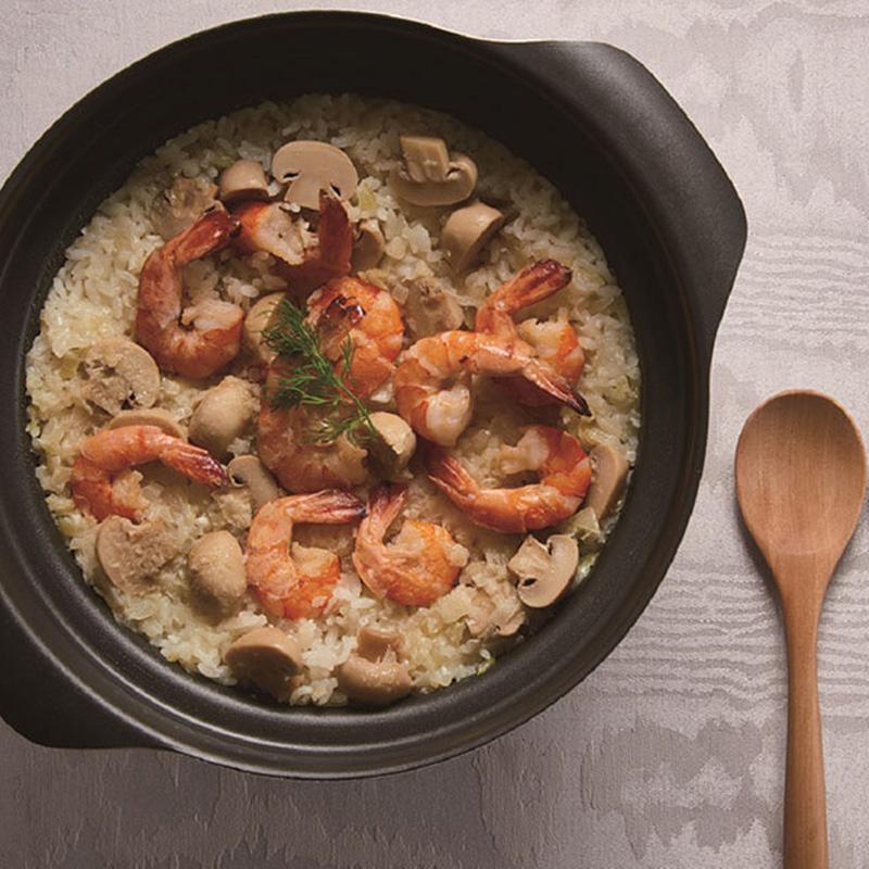 HARIO（ハリオ） フタがガラスのIH対応ご飯釜 雪平 土鍋 ご飯鍋 炊飯