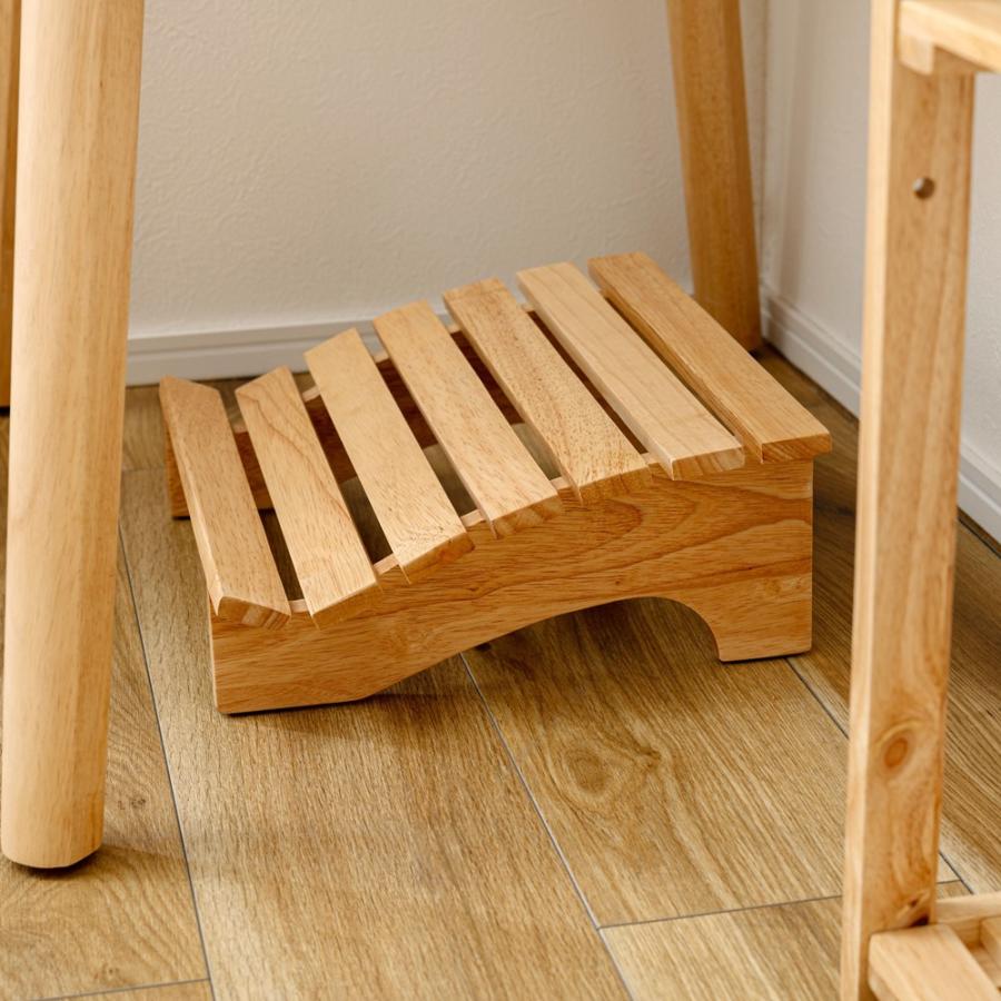 東谷 木製 フットレスト ナチュラル S 天然木 ラバーウッド HOW-010NA 足置き台 デスク下 コンパクト 北欧風 デスクワーク 在宅ワーク 在宅勤務 テレワーク | 東谷 | 10
