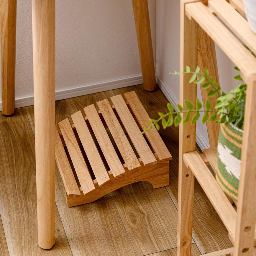 東谷 木製 フットレスト ナチュラル S 天然木 ラバーウッド HOW-010NA 足置き台 デスク下 コンパクト 北欧風 デスクワーク 在宅ワーク 在宅勤務 テレワーク | 東谷 | 09