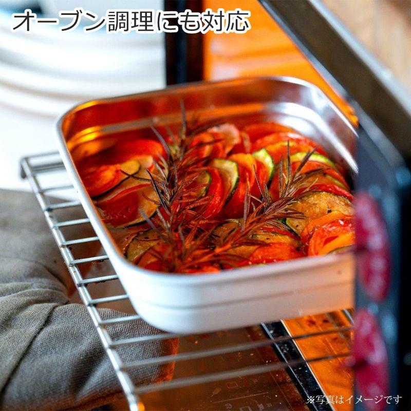 保存容器 ステンレス ククナキッチン MEAL BOX 0.85L ホワイト 白 長方形 四角 冷凍 電子レンジ可 オーブン可 食洗機対応 密閉 ランチボックス 弁当箱 調理容器 | KUKUNA KITCHEN | 13