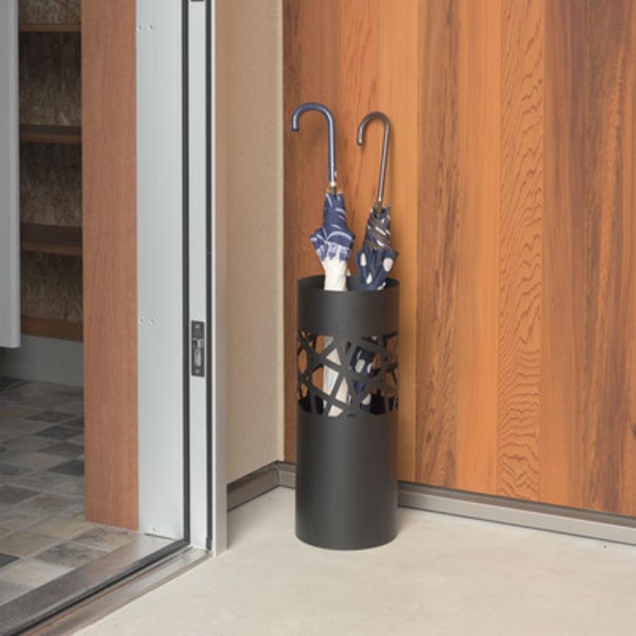 傘立て おしゃれ スリム 北欧 コンパクト アイアン シンプル 玄関 アンブレラスタンド 省スペース トレー付き ブラック ホワイト 東谷 LFS-181 送料無料 | 東谷 | 04