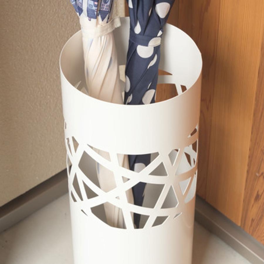 傘立て おしゃれ スリム 北欧 コンパクト アイアン シンプル 玄関 アンブレラスタンド 省スペース トレー付き ブラック ホワイト 東谷 LFS-181 送料無料 | 東谷 | 07