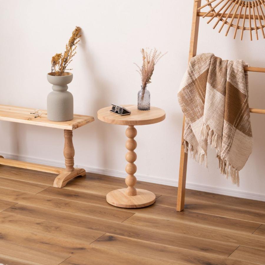 サイドテーブル ミニテーブル 丸 おしゃれ ナイトテーブル ナチュラル 北欧 ソファ ベッド パソコン 寝室 リビング PT-470 | 東谷 | 05