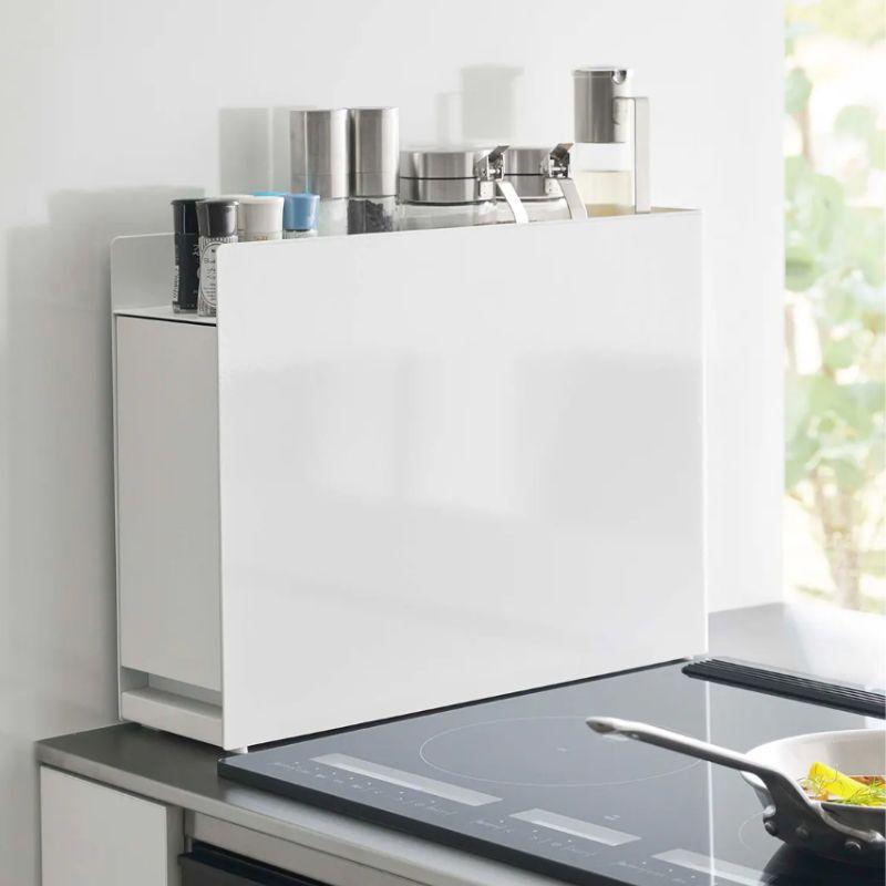 山崎実業 tower タワー 隠せる調味料ラック キッチン マグネット ラック 調味料 ホワイト ブラック 6003 6004 | tower | 01