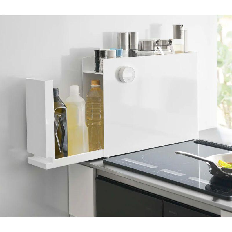 山崎実業 tower タワー 隠せる調味料ラック キッチン マグネット ラック 調味料 ホワイト ブラック 6003 6004 | tower | 02