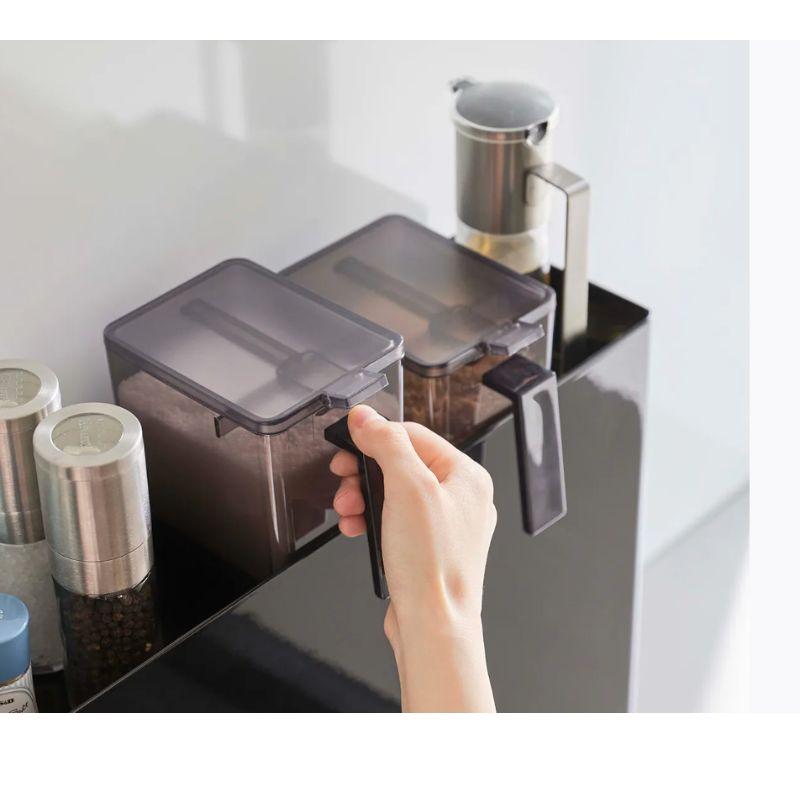 山崎実業 tower タワー 隠せる調味料ラック キッチン マグネット ラック 調味料 ホワイト ブラック 6003 6004 | tower | 04