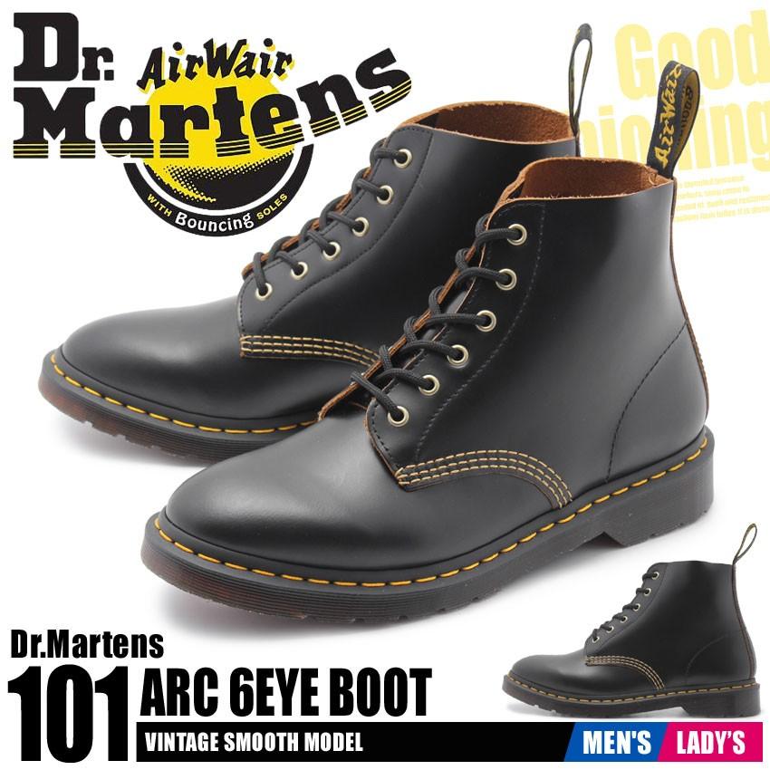 安さの限界に挑戦！ 送料無料 DR．MARTENS ドクターマーチン メンズ レディース ブーツ 101 アーク 6ホール ブーツ