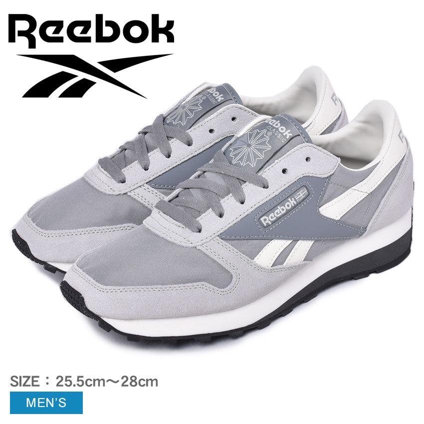 リーボック スニーカー メンズ クラシック レザー アズテック REEBOK FX2453 グレー レザー 本革 シューズ カジュアル｜z-sports