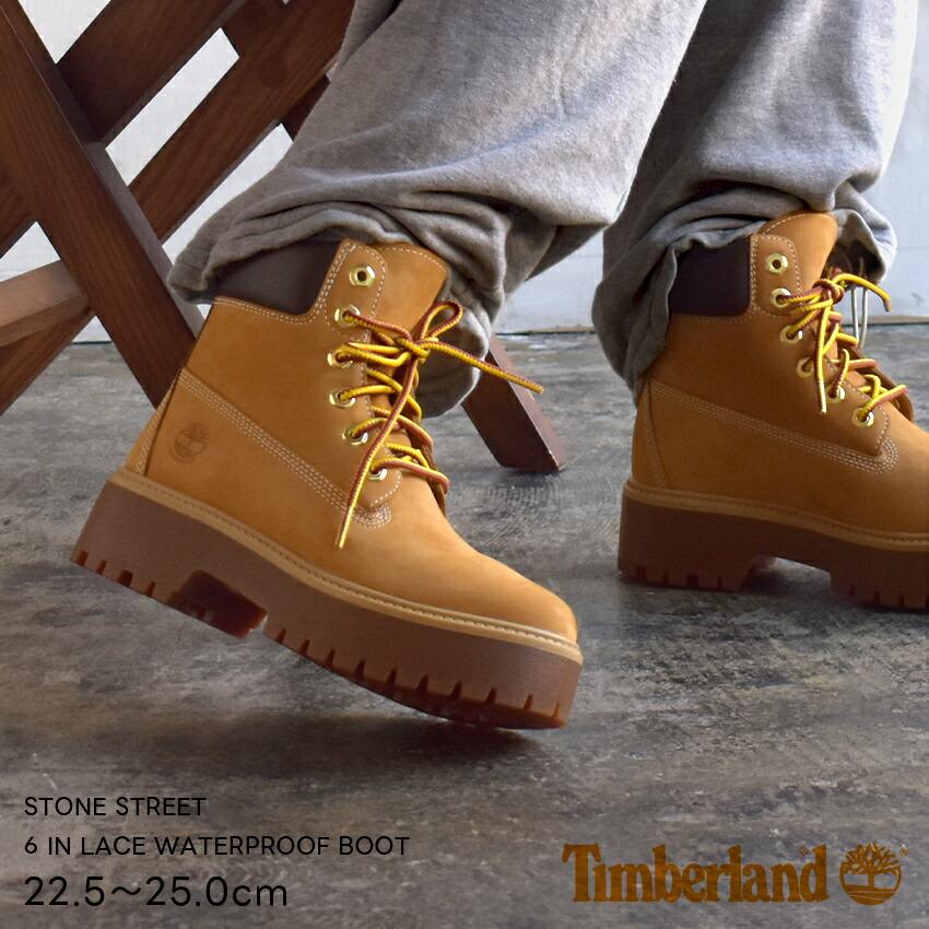 Timberland ブラウン ヒール付きブーツ 定番】6インチ プレミアム ウォータープルーフ ブーツ メンズ（ブーツ