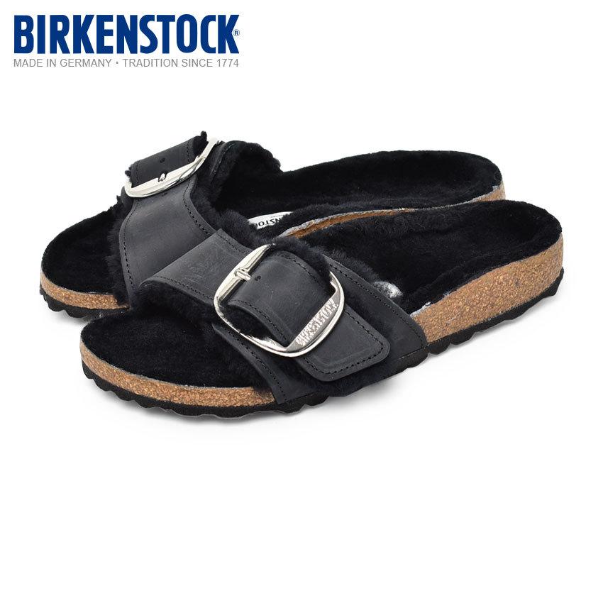 美品 ビルケンシュトック 36 マドリッド ビッグバックル サンダル 黒 BIRKENSTOCK（ビルケンシュトック） サンダル レディース マドリッド