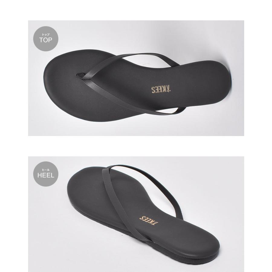 TKEES（ティキーズ） サンダル レディース SOLIDS TKEES 黒 ピンク