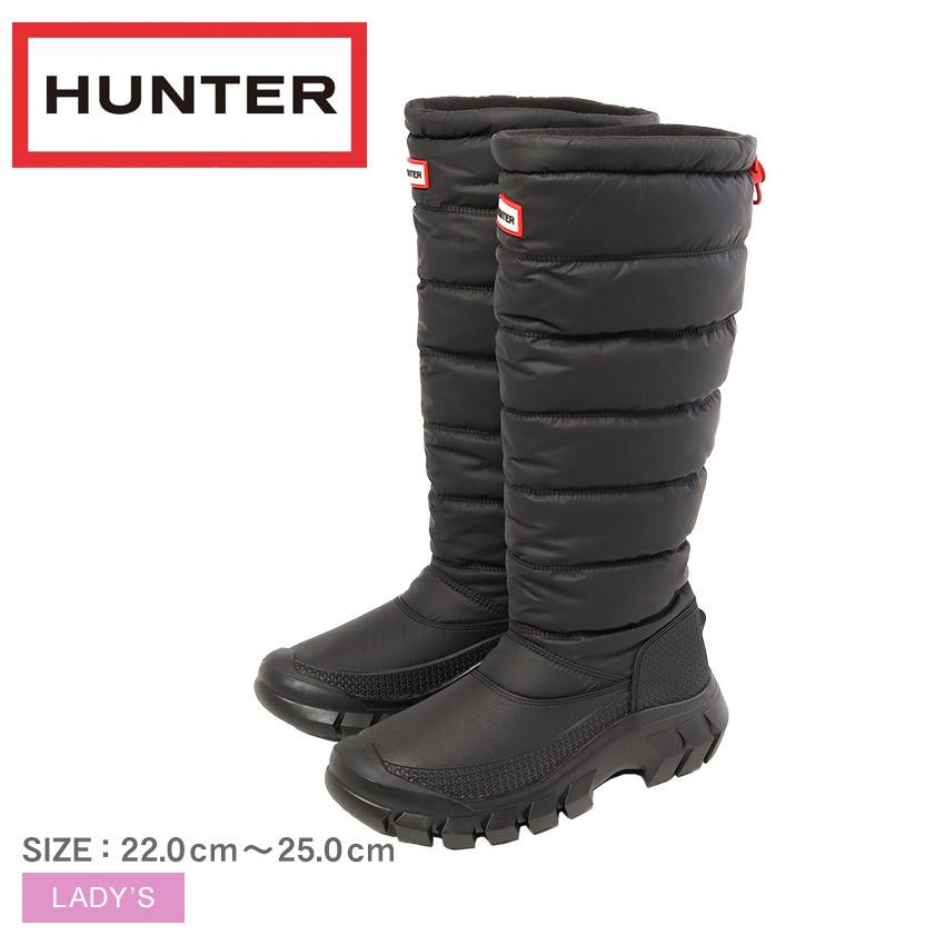 【Hunter】スノーブーツ　ハンター黒　WFT2108WWU HUNTER（ハンター） スノーブーツ レディース イントレピッド トール