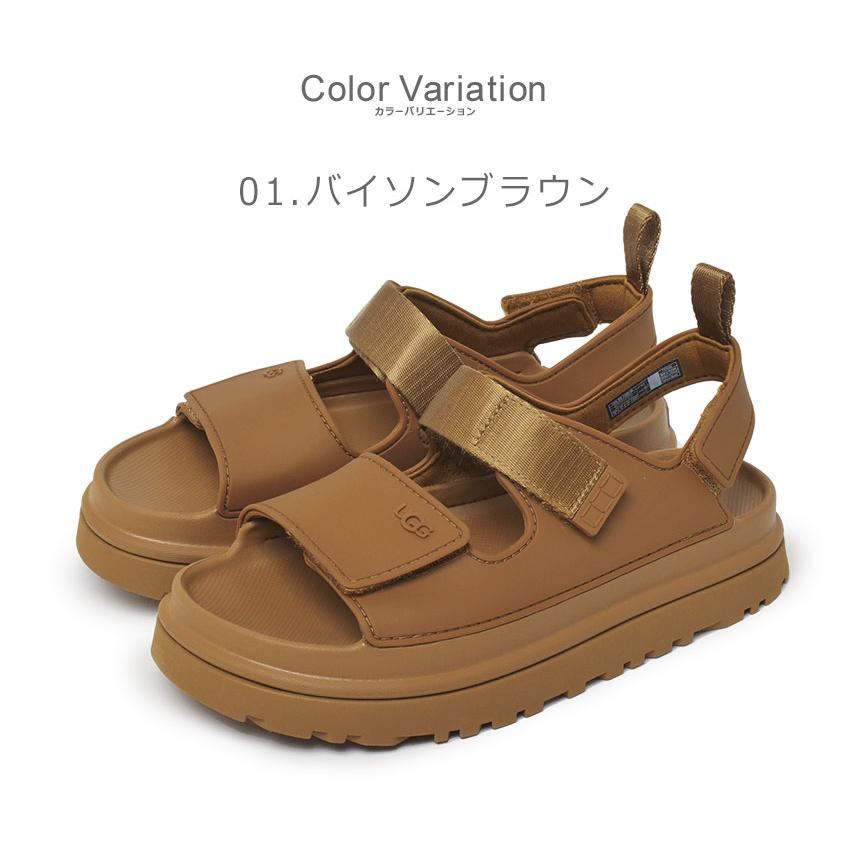 アグ サンダル レディース ゴールデングロウ UGG 1152813K ブラック 黒 ブラウン 茶 ウォータープルーフ 防水 軽量 靴｜z-sports｜06