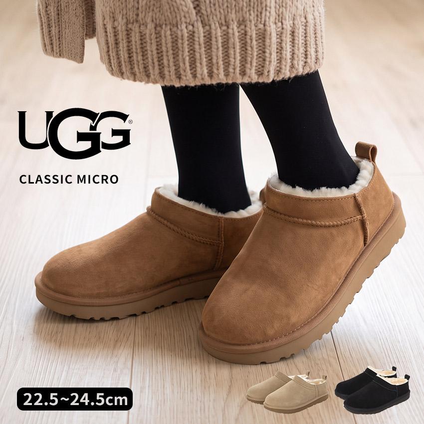 UGG（アグ） スリッポン レディース クラシック マイクロ UGG 1174410K 