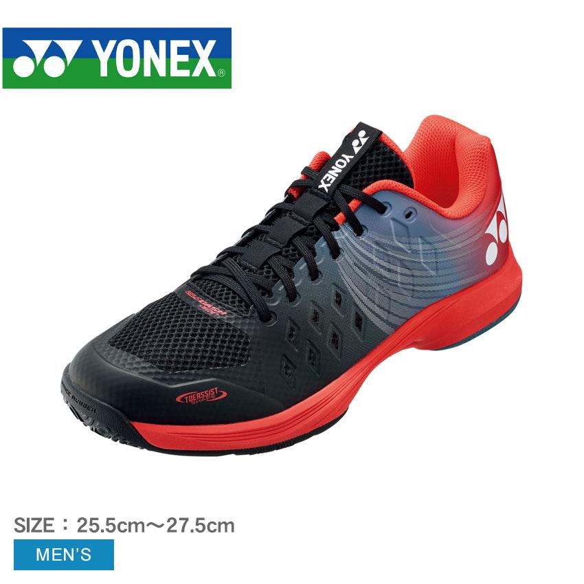 YONEX POWER CUSHION AERUSDASH 4 赤 黒26 YONEX（ヨネックス） テニスシューズ メンズ パワークッションエアラス