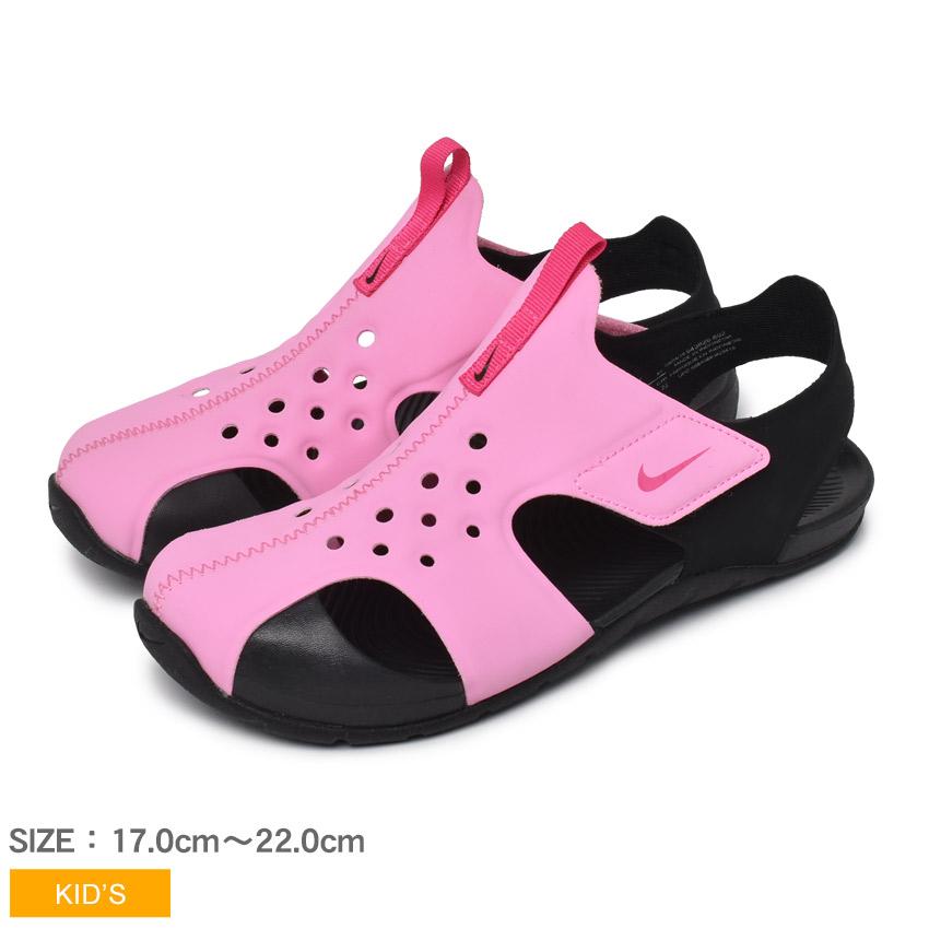 ナイキ サンダル キッズ ジュニア 子供 サンレイ プロテクト 2 Ps Nike 9436 ピンク ブラック 黒 男の子 女の子 子ども 靴 Z Sports Paypayモール店 通販 Paypayモール