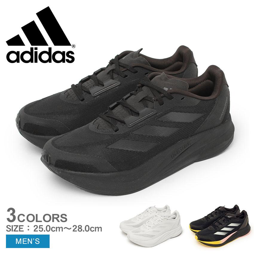 Do 1 問徒 ブラック シューズ 新品 adidas（アディダス） ランニングシューズ メンズ アディゼロ デュラモ