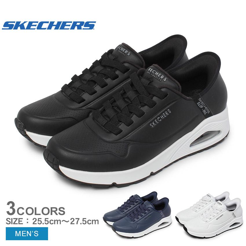 基本エネルギー シルエット、マーク付き SKECHERS（スケッチャーズ） スリップインズ メンズ スニーカー 183005
