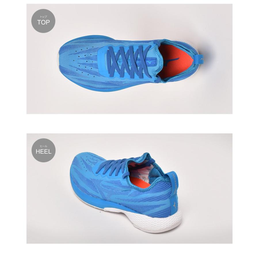 Mizuno ウェーブエアロ19 青 ランニングシューズ　24センチ【タグ付き】 MIZUNO（ミズノ） ランニングシューズ メンズ レディース ウェーブ