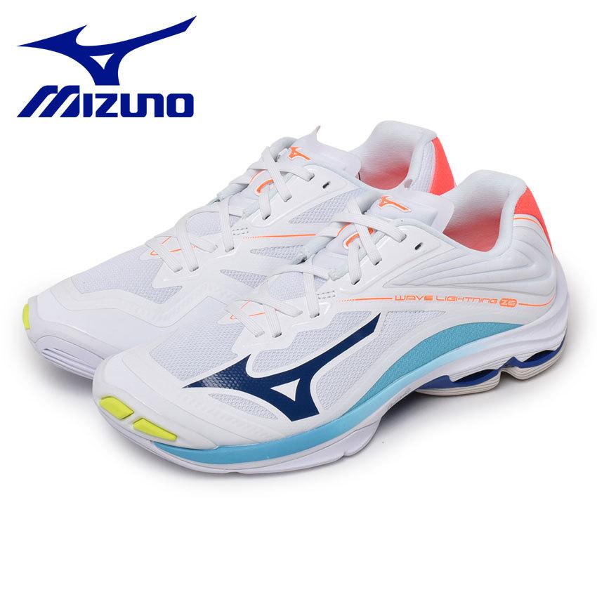 おすすめ特集 ミズノ バレーボールシューズ メンズ レディース ウェーブ ライトニング Z6 Mizuno V1ga01 ホワイト 白 マルチ シューズ