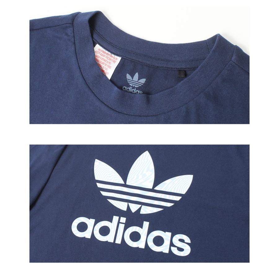 （ゆうパケット可）アディダス オリジナルス 半袖Tシャツ メンズ トレフォイル ショートスリーブティー ADIDAS ORIGINALS IC3071 ネイビー ブルー｜z-sports｜03