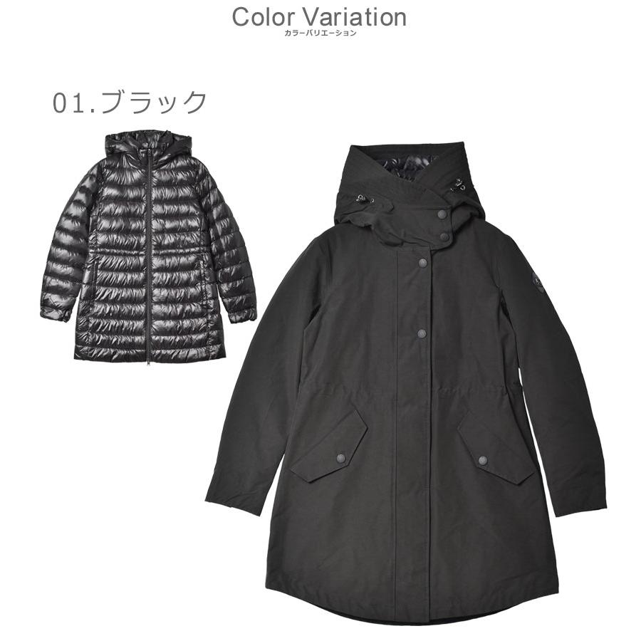 ウールリッチ ダウンジャケット レディース ロング ミリタリー 3イン1 ダウン パーカ WOOLRICH WWOU0852 ブラック 黒 カーキ 緑｜z-sports｜17