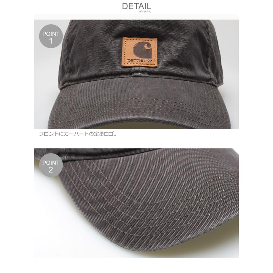 カーハート キャップ メンズ レディース オデッサキャップ CARHARTT RN14806 100289 黒 ブラック ブラウン 茶 帽子 ストリート｜z-sports｜16