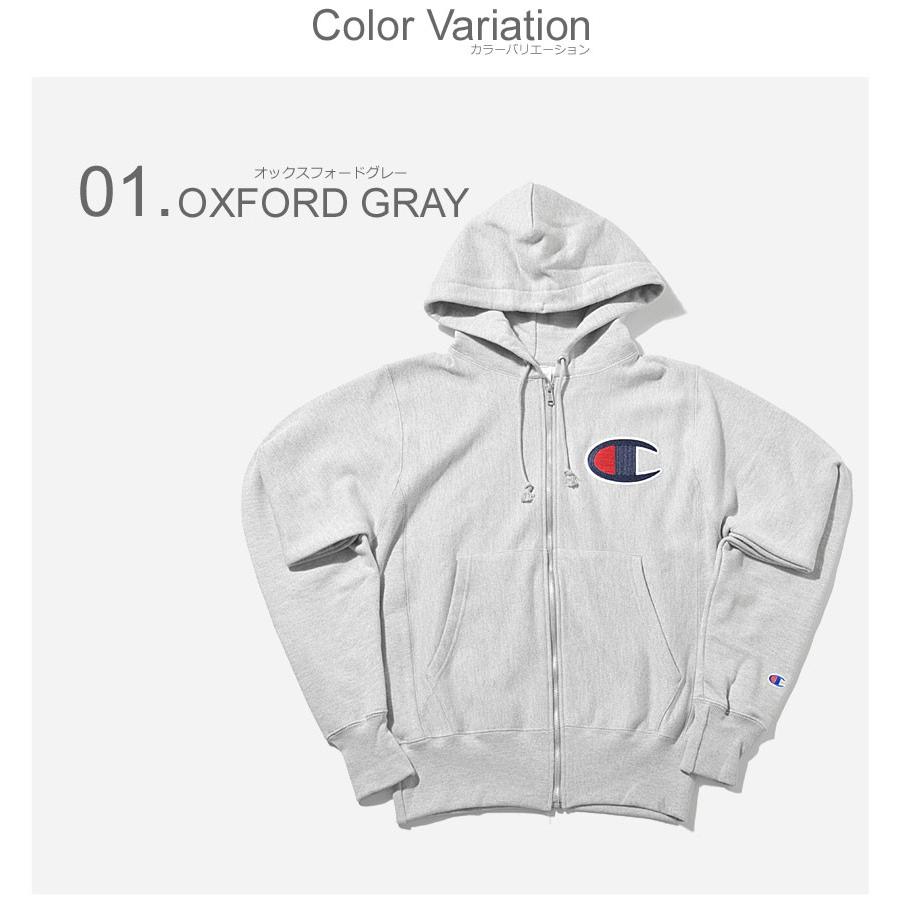 Champion（チャンピオン） パーカー メンズ BIG C LOGO ZIP HOODIE