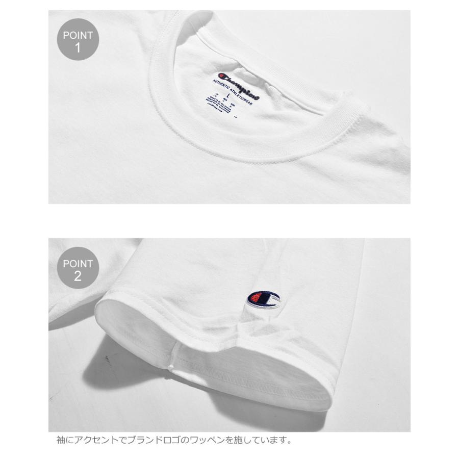 （ゆうパケット送料無料）チャンピオン Tシャツ メンズ レディース ADULT 6oz SHORT SLEEVE TEE CHAMPION T425 黒 ブラック 白 ホワイト｜z-sports｜30