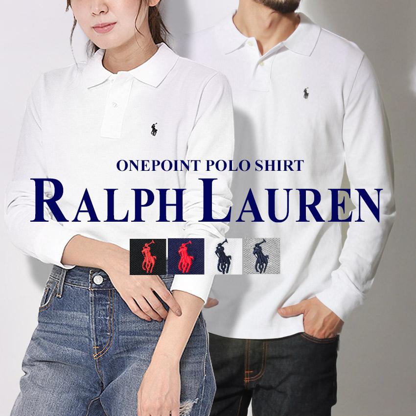 ラルフローレン 白ポニー刺繍 サイズＬ ポロシャツ スリーボタンシャツ