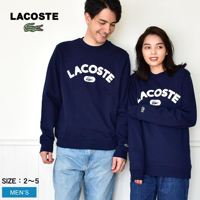 1040 LACOSTE ラコステ デカロゴ刺繍 スウェット ネイビー サイズ3 LACOSTE - 1040 LACOSTE ラコステ デカロゴ刺繍 スウェット ネイビー