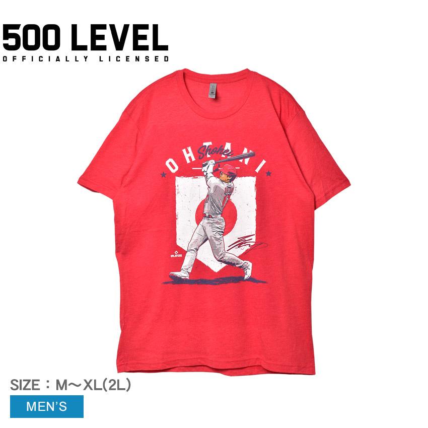 ネコポス配送） ファイブハンドレットレベル 半袖Tシャツ メンズ 大谷