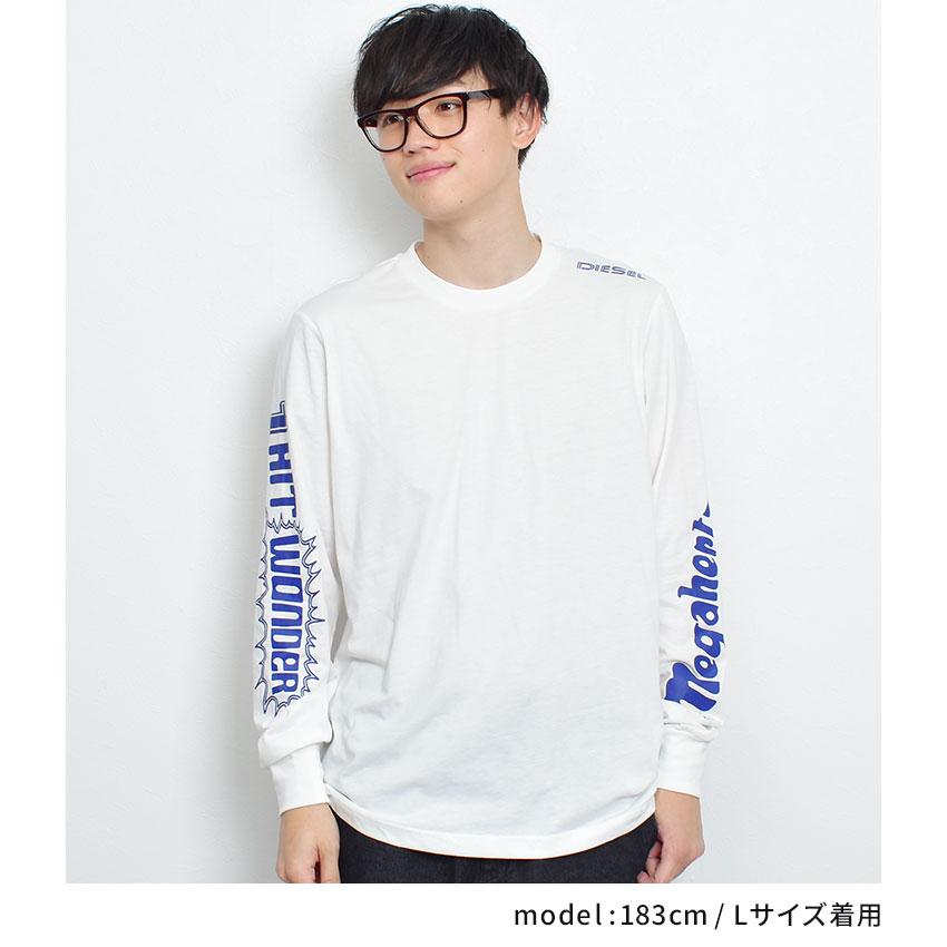 DIESEL ディーゼル Tシャツ 長袖 メンズ T-JUST E6 L／S A06768