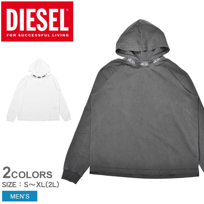 DIESEL ディーゼル フード付き長袖カットソー メンズ T-WAHOOD E1 