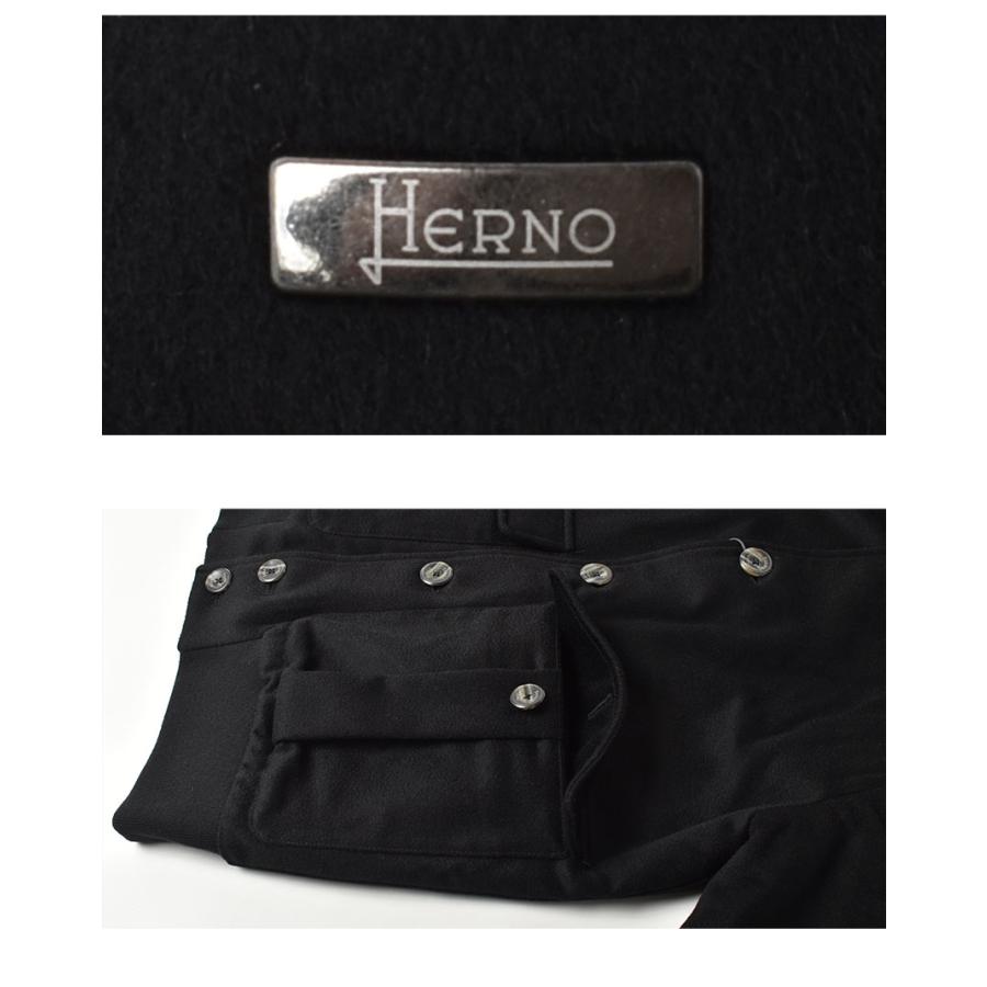 ヘルノ ジャケット メンズ ジュポット ボンバー ジャケット HERNO GI000302U-33318 ブラック 黒 アウター 上着 イタリア製 ボア｜z-sports｜05