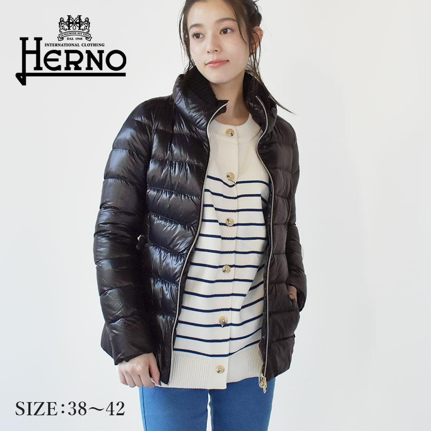 HERNO（ヘルノ） アウター レディース クラウディア HERNO PI0485DIC-M03 ブラック 黒 ショート ファー ジャケット ...
