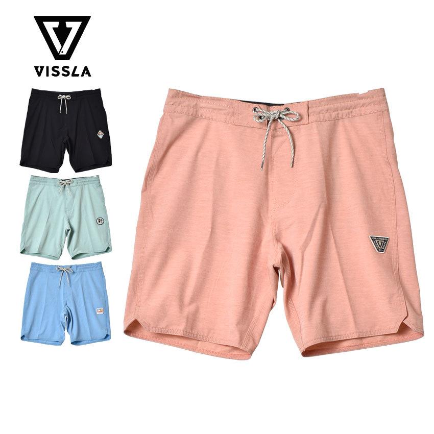 SALE 送料無料 ヴィスラ パンツ メンズ ソリッドセッツ 18.5 ボードショーツ VISSLA M116OSST 青 ピンク ボトムス