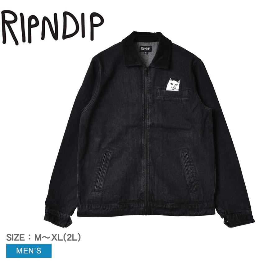 RIPNDIP ジャケット メンズ LA BREA PEEKING NERMAL WORK JACKET リップンディップ RND9503 黒  アウター 上着 羽織 B系 爆買 Z-SPORTS ヤフーショッピング店 通販 Yahoo!ショッピング