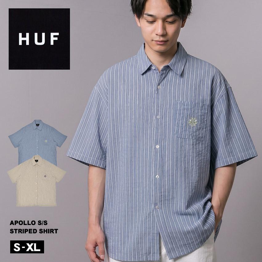 HUF（ハフ） 半袖シャツ メンズ APOLLO S/S STRIPED SHIRT HUF BU00247 