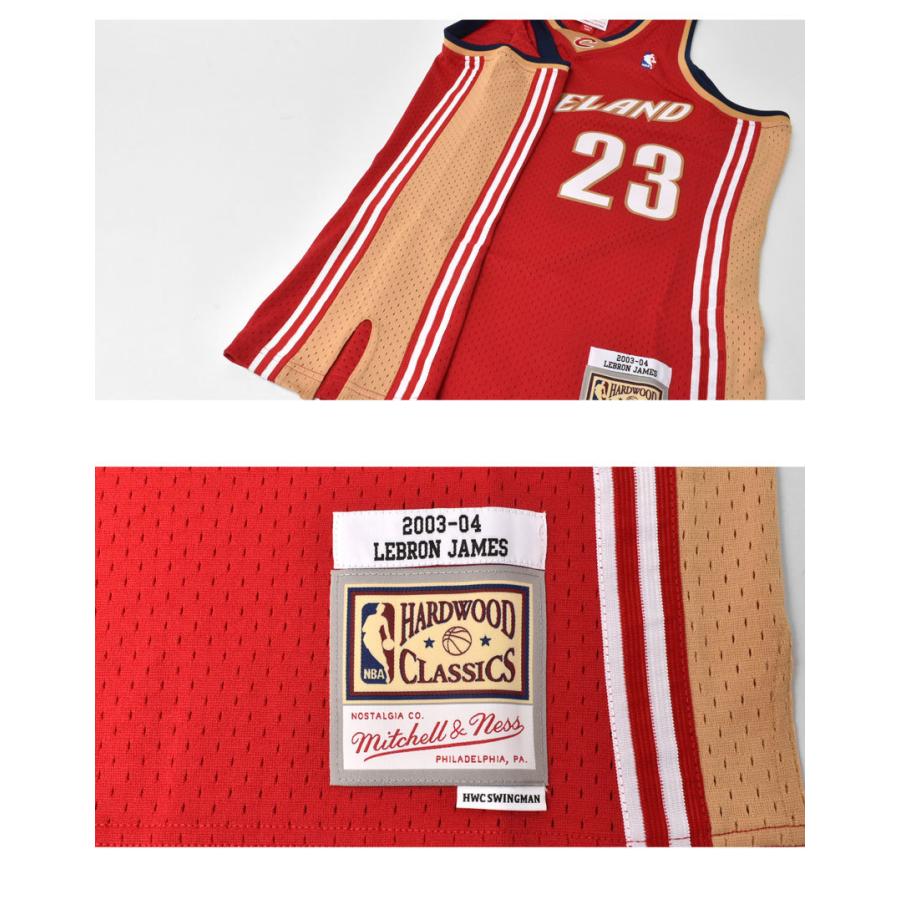 ミッチェル＆ネス ユニフォーム メンズ スウィングマンジャージー クリーブランドキャバリアーズ ロード 2003-04 MITCHELL＆NESS｜z-sports｜04